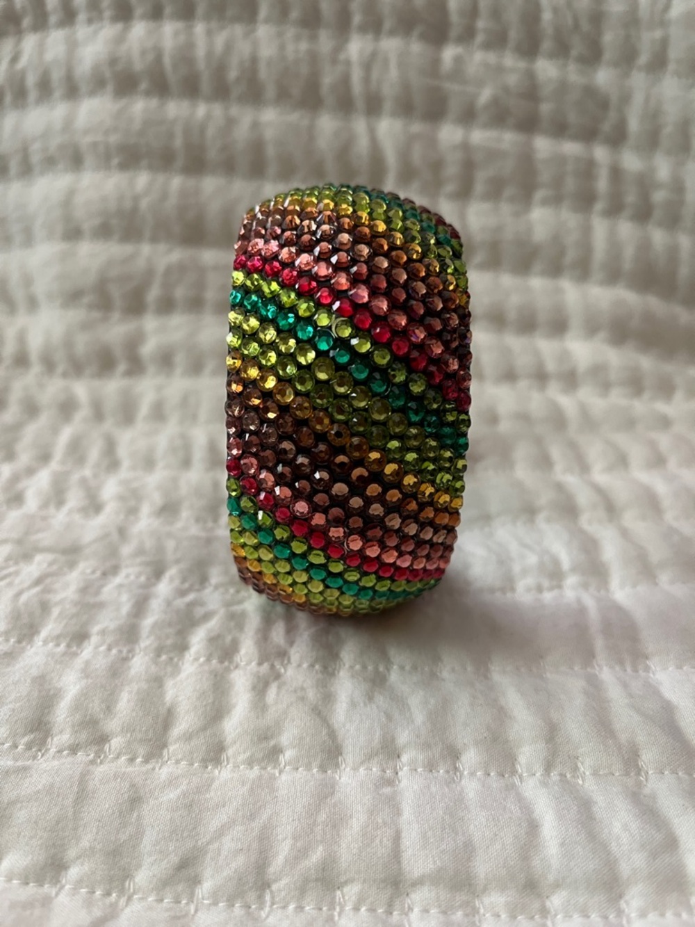 Multicolor Crystal Rhinestone Bangle Bracelet - Picture 5 of 5